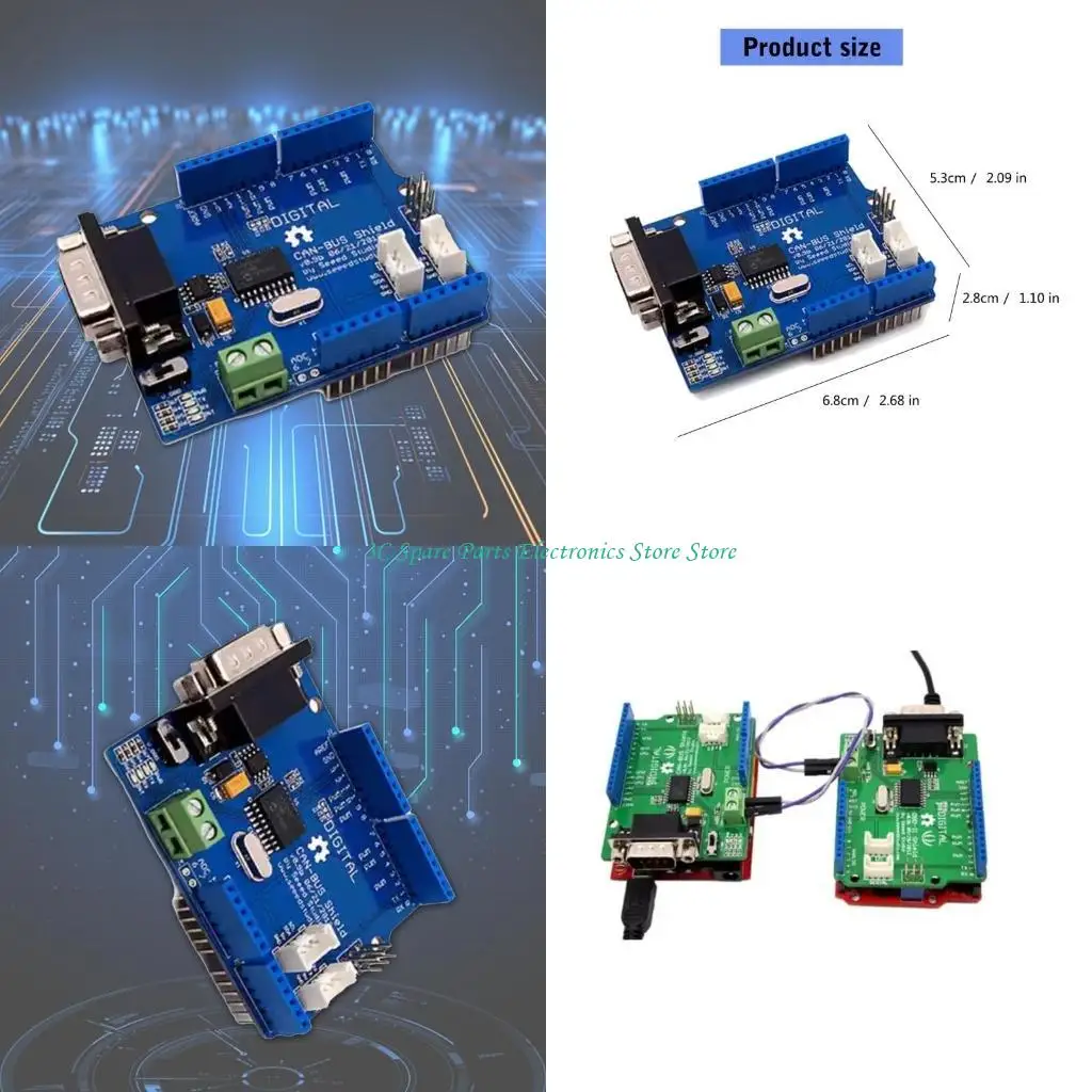 

Универсальность SZ PCB PIC225K CAN-BUS SHIELD Плата расширения для повышения коммуникации CAN CAN в офисных установках Высокая