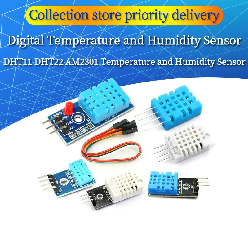 Digital Temperature and Humidity Sensor DHT11 DHT22 AM2301 Temperature and Humidity Sensor For Arduino AM2302 DHT12