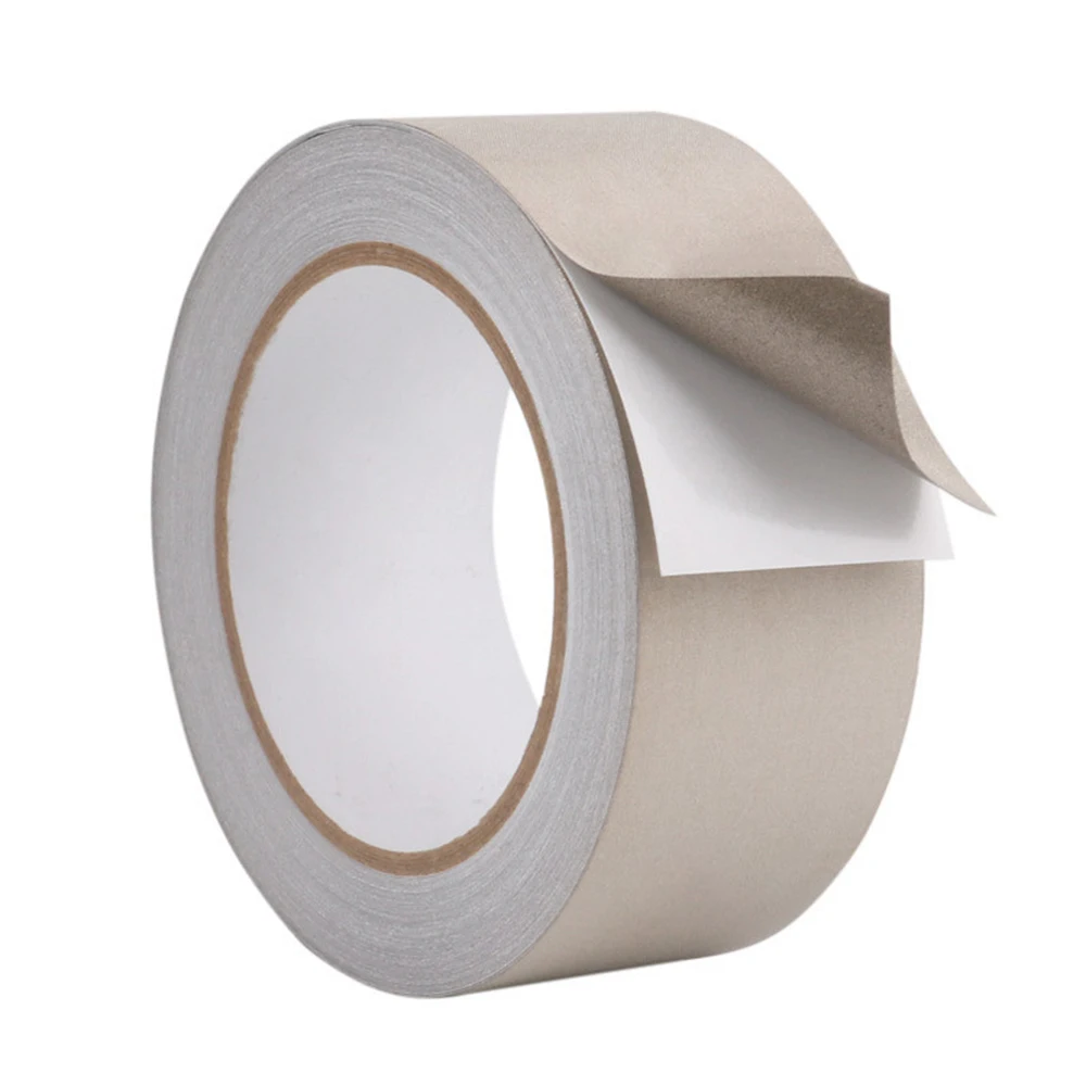 Silver Conductive Fabric Cloth Tape Single-Sided Adhesive Tape For Laptop Cellphone LCD EMI Shielding 20 Meter/roll