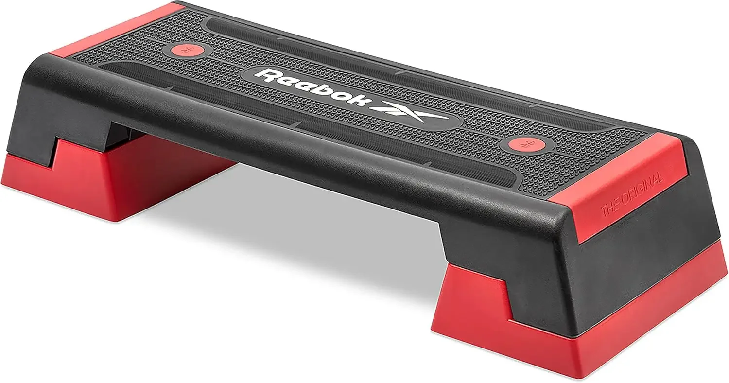 Multipurpose Adjustable Exercise Step Platform, Grip and Comfort Textured Surface, Aerobic Step Up, Strengt