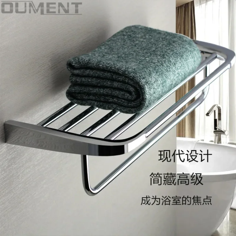 All-copper bathroom towel rack 304 stainless steel rack, bathroom pendant set, high-end bathroom towel rack