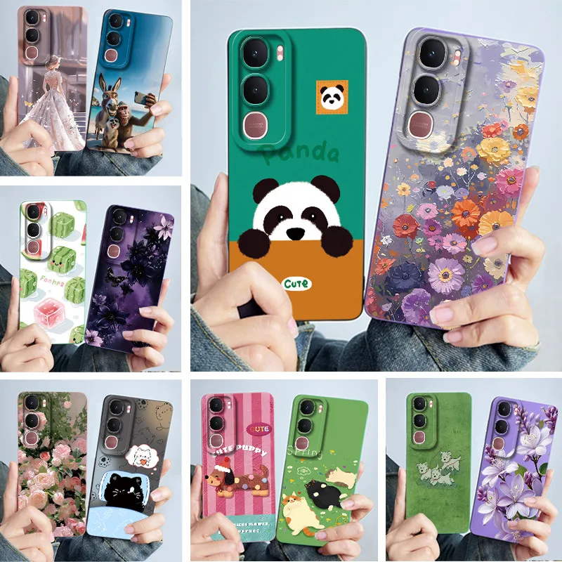 

Чехол для Vivo Y21d Y31 Cute Panda Sweet Girls Cats, силиконовый мягкий защитный чехол для VivoY21d VivoY31 4G 5G 2025, корпус-бампер