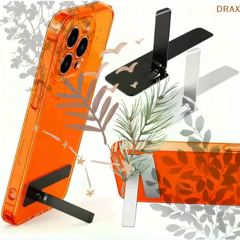 Ultra-Thin Metal Folding Phone Stand, Universal Mini Desktop Steel Holder