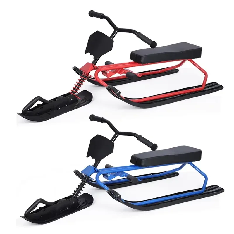 Brake-equipped Non-Motorized Ski Sled Universal Use on Snow Grass Sand Outdoor Gear ski sled