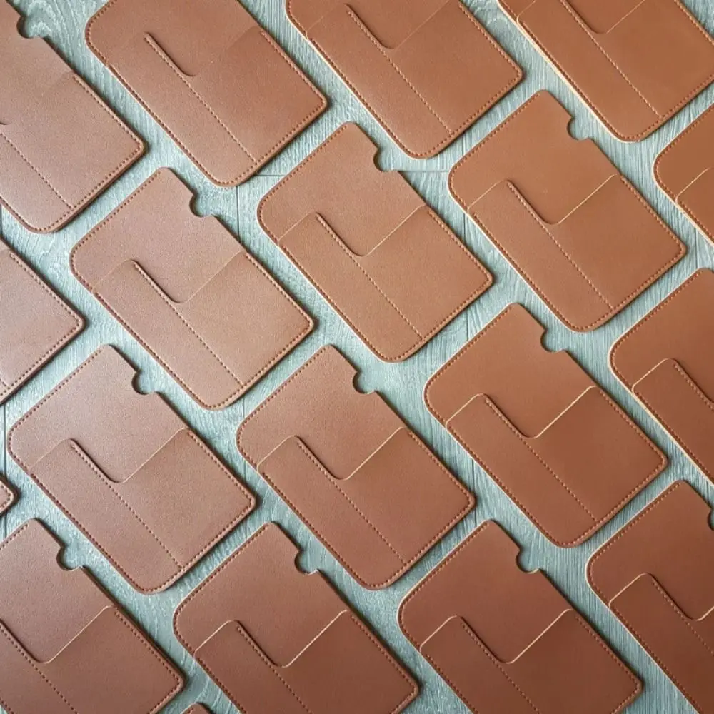 กระเป๋าใส่พาสปอร์ตแบบมีช่องใส่บัตรหลายช่อง หนัง PU บางเฉียบ พกพาสะดวก สีพื้น ใส่บัตรได้หลายใบ