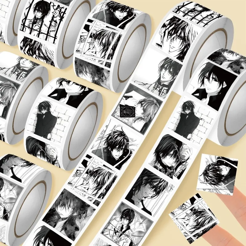 Vampire Knight Kaname Kuran500 PCS Roll Paste High Color Value Animation Cartoon Printing Mobile Phone Shell Desktop Decoration view 5