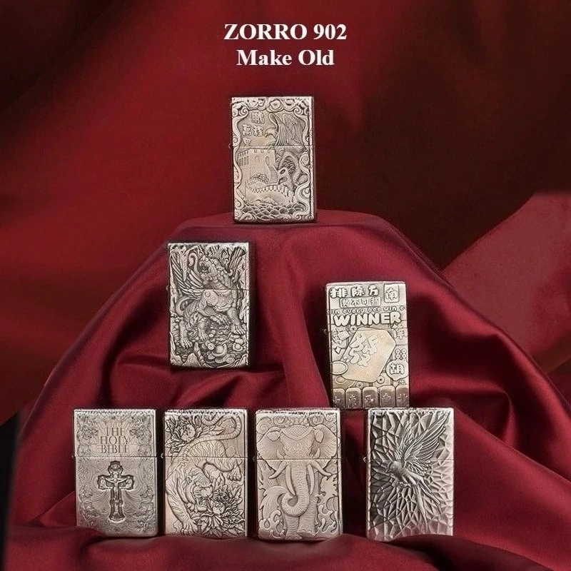 

Зажигалка ZORRO 902 из белой меди, винтажная, с 3D-рельефом, керосиновая, ветрозащитная, с колесиком зажигания, персонализированная, коллекционная, мужской подарок