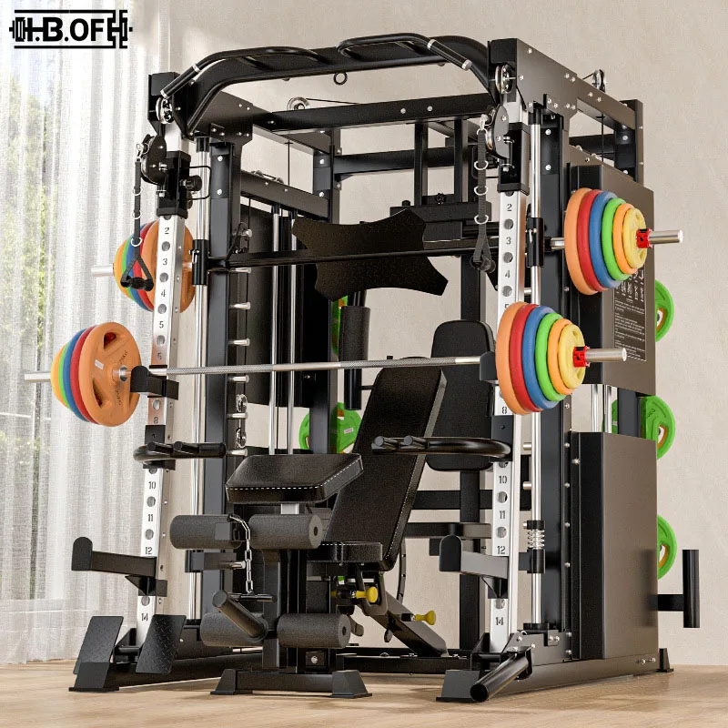 Professional Smith Comprehensive Trainer Home Multi Functional Combination Fitness Equipment Flying Bird Squatting Longmen Frame