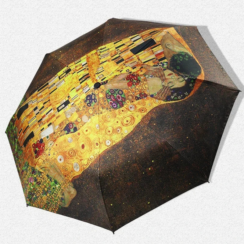 

Umbrella Kiss UV Protection Sun Umbrella Manual Sun Protection Dual Use Sun Umbrella Art imperméable femme de pluie 파라솔 낚시