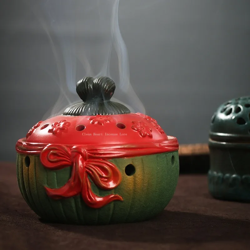 Retro Ceramic Coil Incense Burners Household Indoor Tea Room Ornament Aromatherapy Stove Purified Air Meditation Joss Stick Base