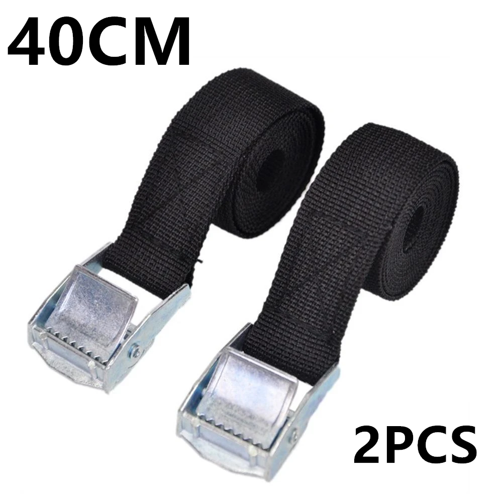 Corda de tensão para carro, 2 peças, 40cm, cinta de amarração, cinto de catraca forte, bolsa de bagagem de carro, cinta de amarr
