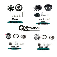 QX-MOTOR 30MM 50MM 64MM  EDF NO Motor 6/12 Blades Ducted Fan for Remote Control Toy Accessories