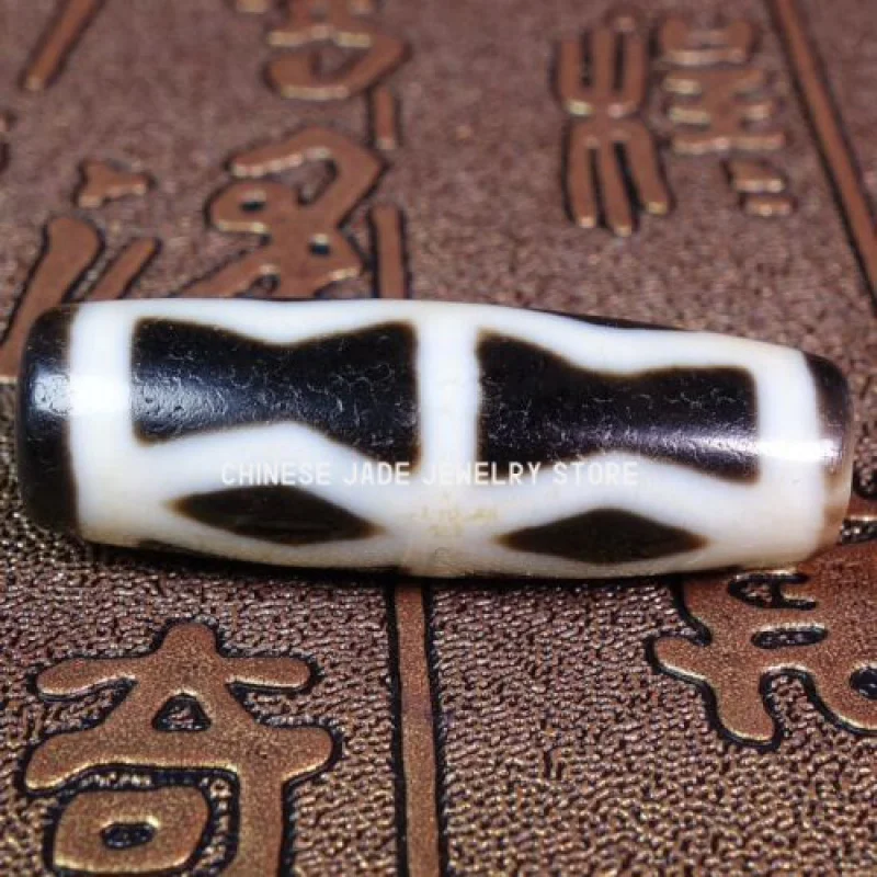 

Древние тибетские бусины DZI, Старый Агат, искусственный амулет, подвеска GZI #1686