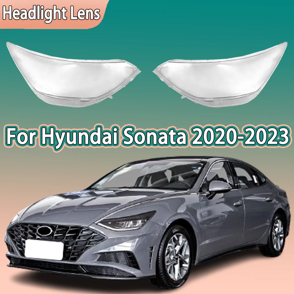 

Для Hyundai Sonata 2020 2021 2022 2023, низкая прозрачная крышка фары, корпус линзы, замена оригинального абажура из плексигласа