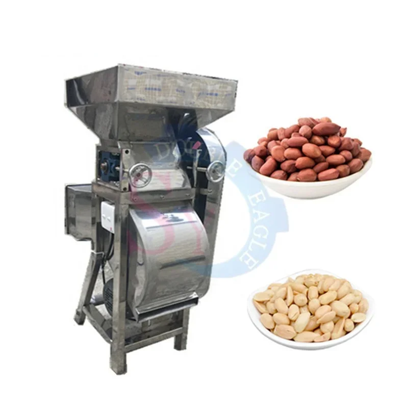 

JZSY high-efficiency all-stainless steel dry peanut red peeling machine/roasted peanut kernel peeling machine