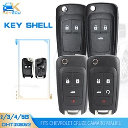 KEYECU 2/3/4/5 Button Flip Folding Key Shell case fob for Opel Astra J Chevrolet Aveo Cruze Orlando Trax Uncut HU100 Blade