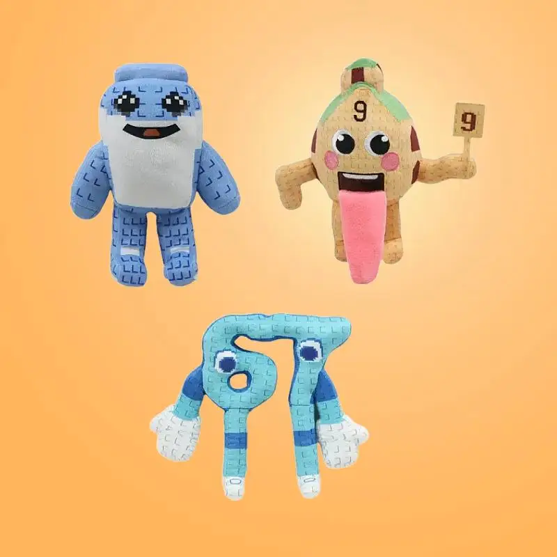 متوفر في المخزون جديد Shanhaijing No.9 كرسي أخضر كرسي بشري بكسل لعبة القرش قابلة للجمع رقم 67 دمية ناعمة هدايا العيد