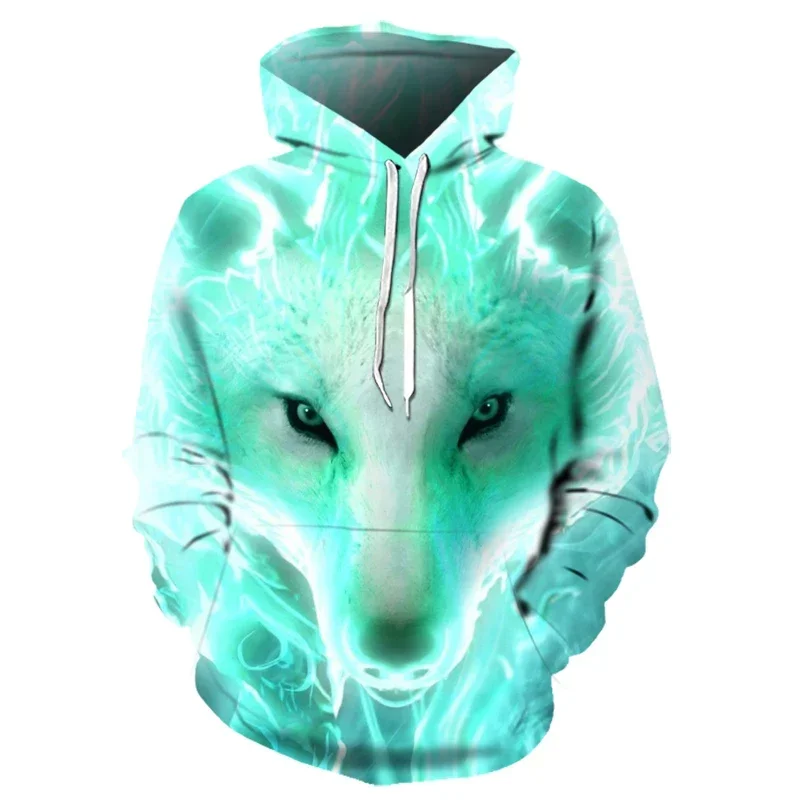 3D-Druck Hoodie mit Wolf-Motiv für Herren und Damen, modischer, lässiger Oversize-Pullover, Hip-Hop, Harajuku, Streetwear – Detail 33