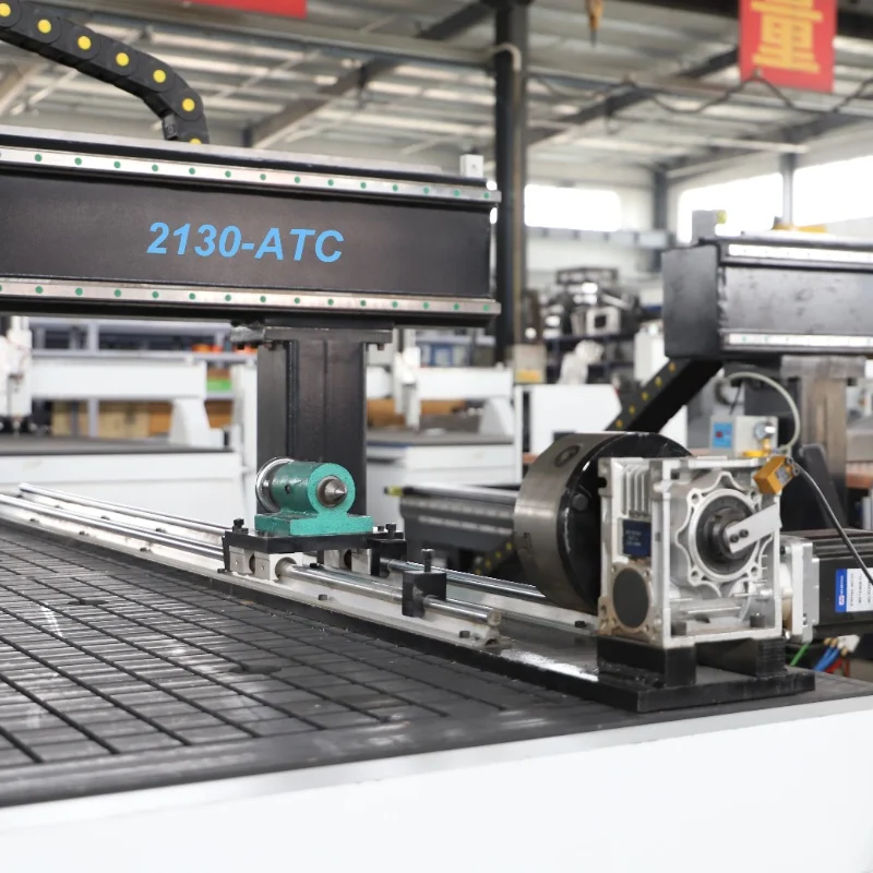 Durable 4-axis CNC engraving machine with a 180-degree rotating head, suitable for wood, acrylic, and plastic processing