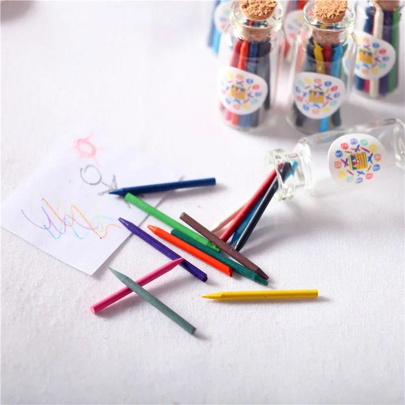 

Dollhouse OB11 Mini Tinned Crayon Miniatures Play with Creative Scene Model Unisex can draw or write Doll Accessories