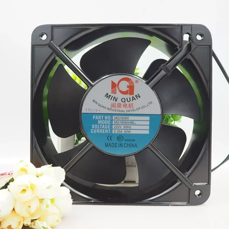 For New Minquan Motor MQ18060HBL2 axial flow fan 110V 220V 380V double ball cooling fan