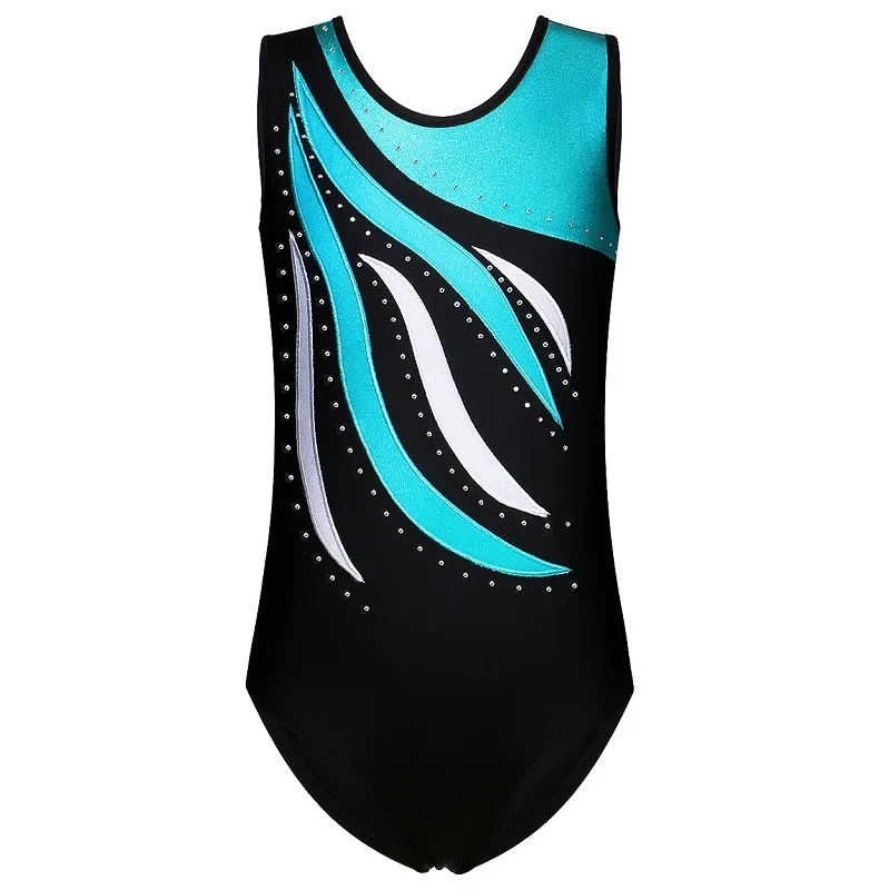 BAOHULU Princess Ballet Dance Dress One-Piece Sleeveless Gymnastics Leotard for Toddler Girls Training Dance Wear