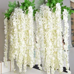 36 pcs Wisteria Artificial Flowers Wholesale For Home Wedding Decoration Hanging Artificial Flowers Wisteria Garland Ivy Vine