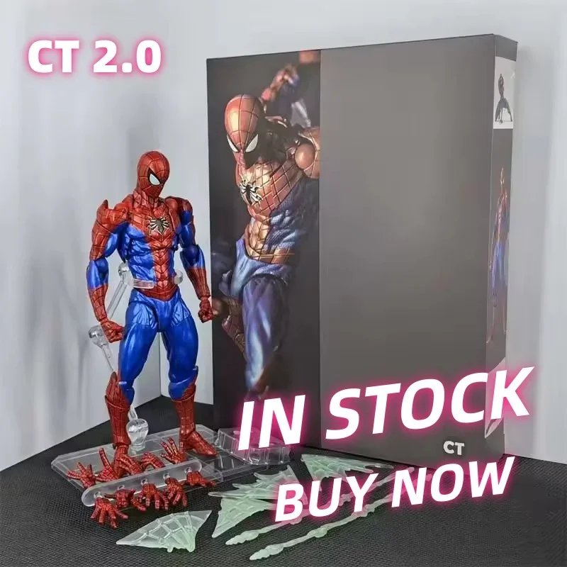 

IN stock Ct Toys Spiderman 2.0 Figure Amazing Yamaguchi Spider-Man Agent Venom Mafex Anime Action Figure Customized Gifts Toys