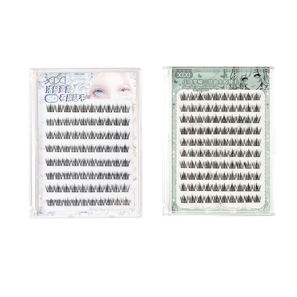 5D Kleber-Freie Gefälschte Wimpern Weiche DIY Segmentierte Wimpern Bundles 100 Cluster Make-Up Selbstklebende Falsche Wimpern Frauen