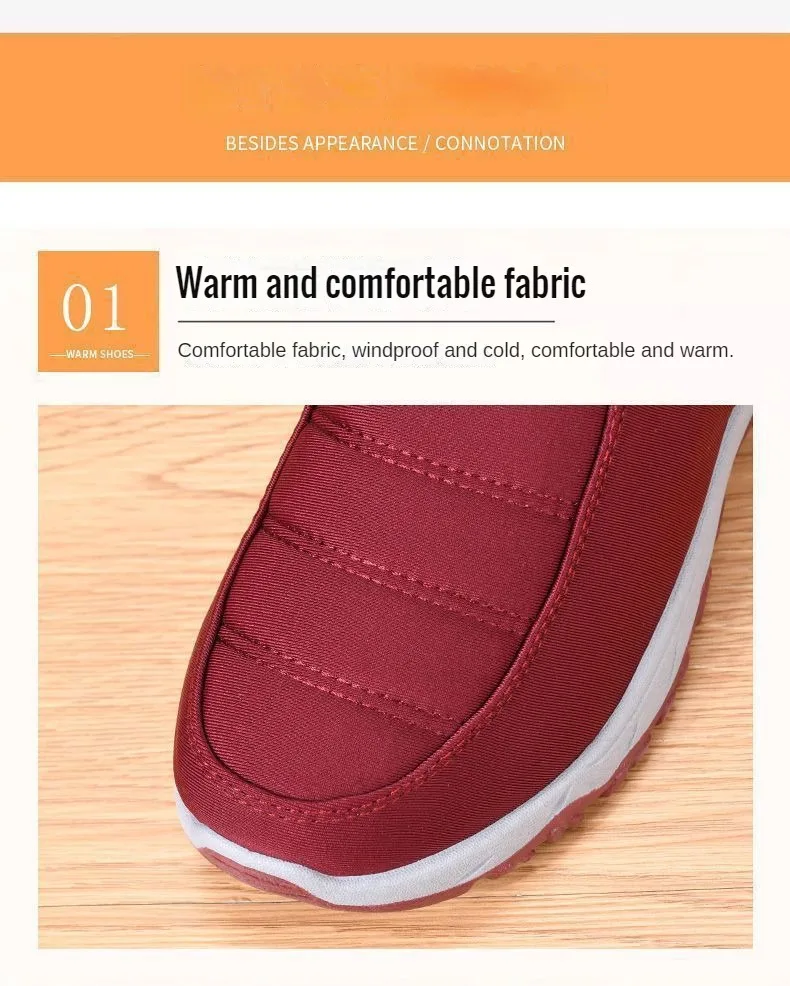� Herrenschuhe, Herbst und Winter, lässig, Baumwolle, warm, verschleißfest, mit dicker Sohle, erschwinglich, kostenloser Versand ​ – Detail 6