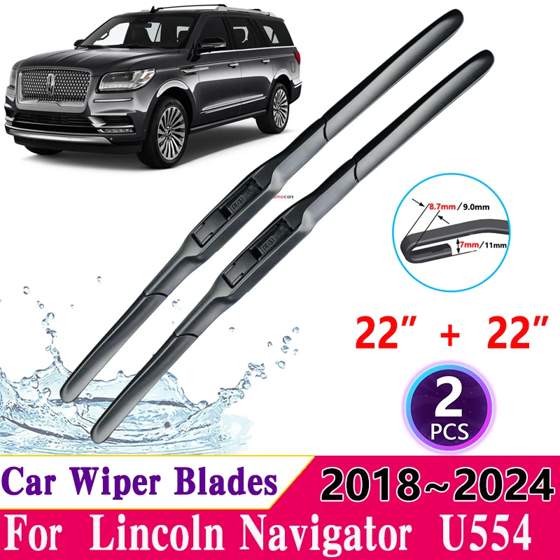 

Car Windscreen Wipers for Lincoln Navigator L Limousine U554 2018~2024 Wiper Blade Front Windscreen Windshield Cutte Accessories