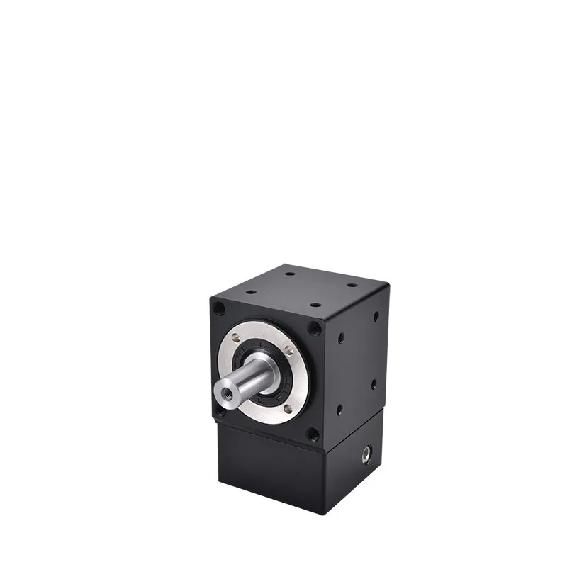 For 90 Degree Right Angle Reversing T-type Turner, Hole Shaft Spiral Bevel Gearbox 400W 750W Servo Stepping Gear Reducer