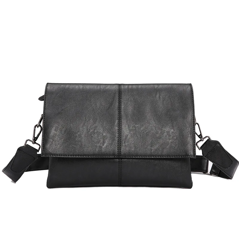 Bolso de hombro duradero para hombre, bandolera de cuero de alta calidad, bolso cruzado de viaje, paquete de moda para hombre