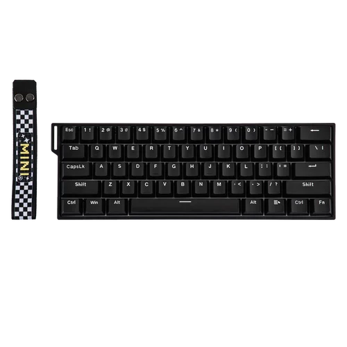 Imagen 2 del producto AULA MINI60 HE MAX 60% ANSI EE. UU. Diseño con cable/BT/2,4 Ghz Teclado mecánico inalámbrico para juegos con efecto Hall 8K Hz Polling para WIN/Mac