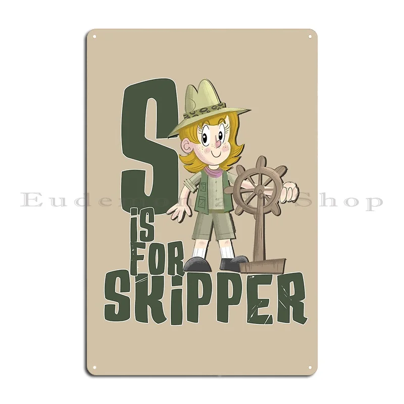 S Is For Skipper Female Metal Sign Plaques Club Vintage Cinema Create Tin Sign Poster