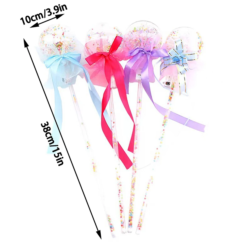 1Pc Kids Colorful Glowing Sticks Flashing Heart Star Butterfly Girls Princess Fairy Wands Role Play Show Cosplay Party Favor