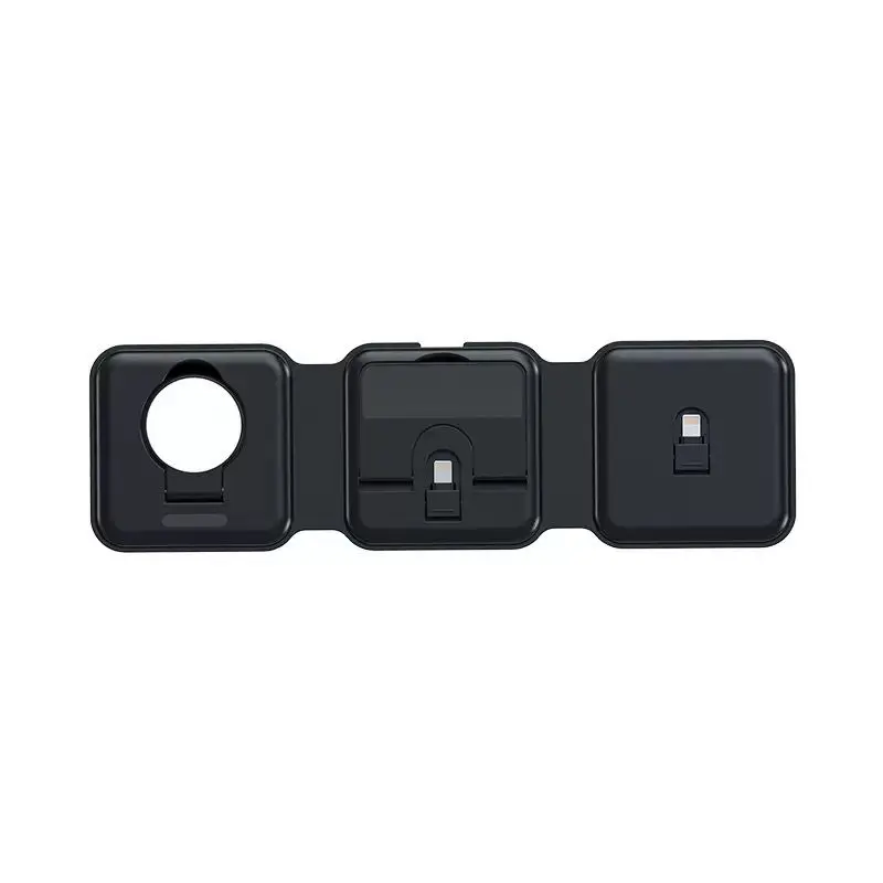 ZECAA 3 In 1 Foldable Magnetic Fast Charging Wireless Charger Stand For iPhone Air Pods Apple Watch Wireless Charger Pad
