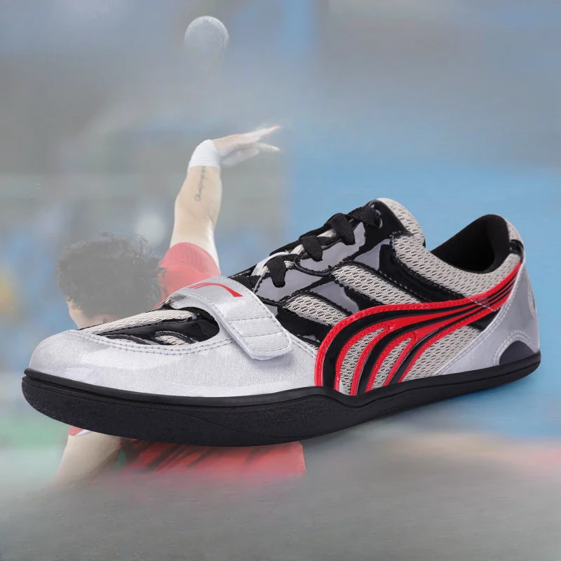 

2024 New Arrival Unisex Badminton Shoes Breathable Men and Women Solid Ball Shot Put Shoes Competition Training Softball Shoes