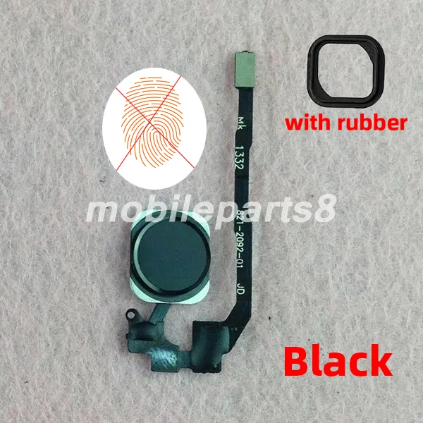 Home Button for iPhone 5S 6 6s With Flex Cable Main Key Return Functions No Fingerprint Sensor Touch ID