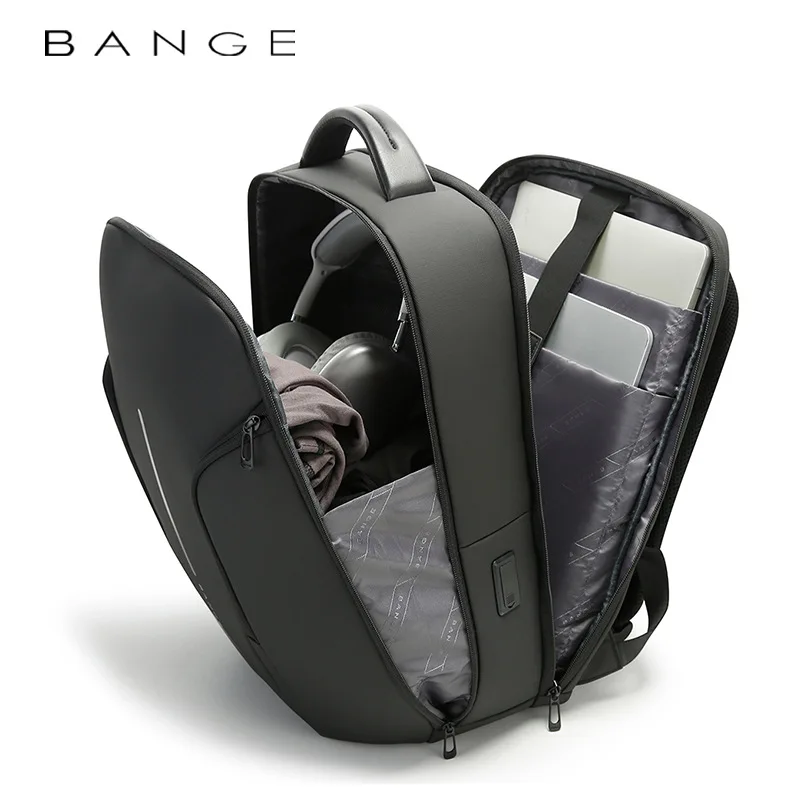 حقائب ظهر للسفر من بانج، حقيبة ظهر للكمبيوتر المحمول طوال الليل للطائرات، حقيبة ظهر للكمبيوتر المحمول مقاس 15.6 بوصة مقاومة للماء للرجال والنساء