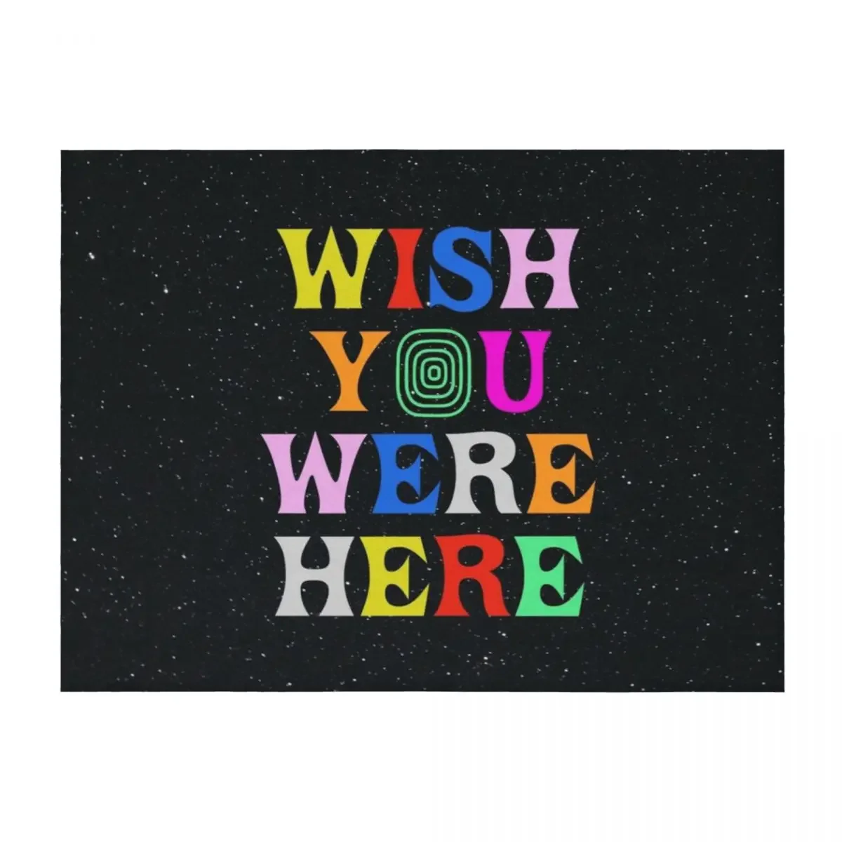

Wish You Were Here Throw Blanket Sofa Throw Polar Vintage Retros Blankets