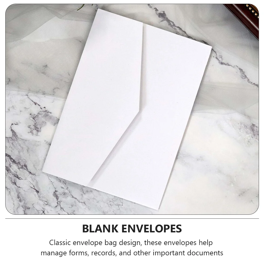 100 Pcs Paper Envelope Mini Blank Gift Card Business Letter Envelopes Multi-purpose White