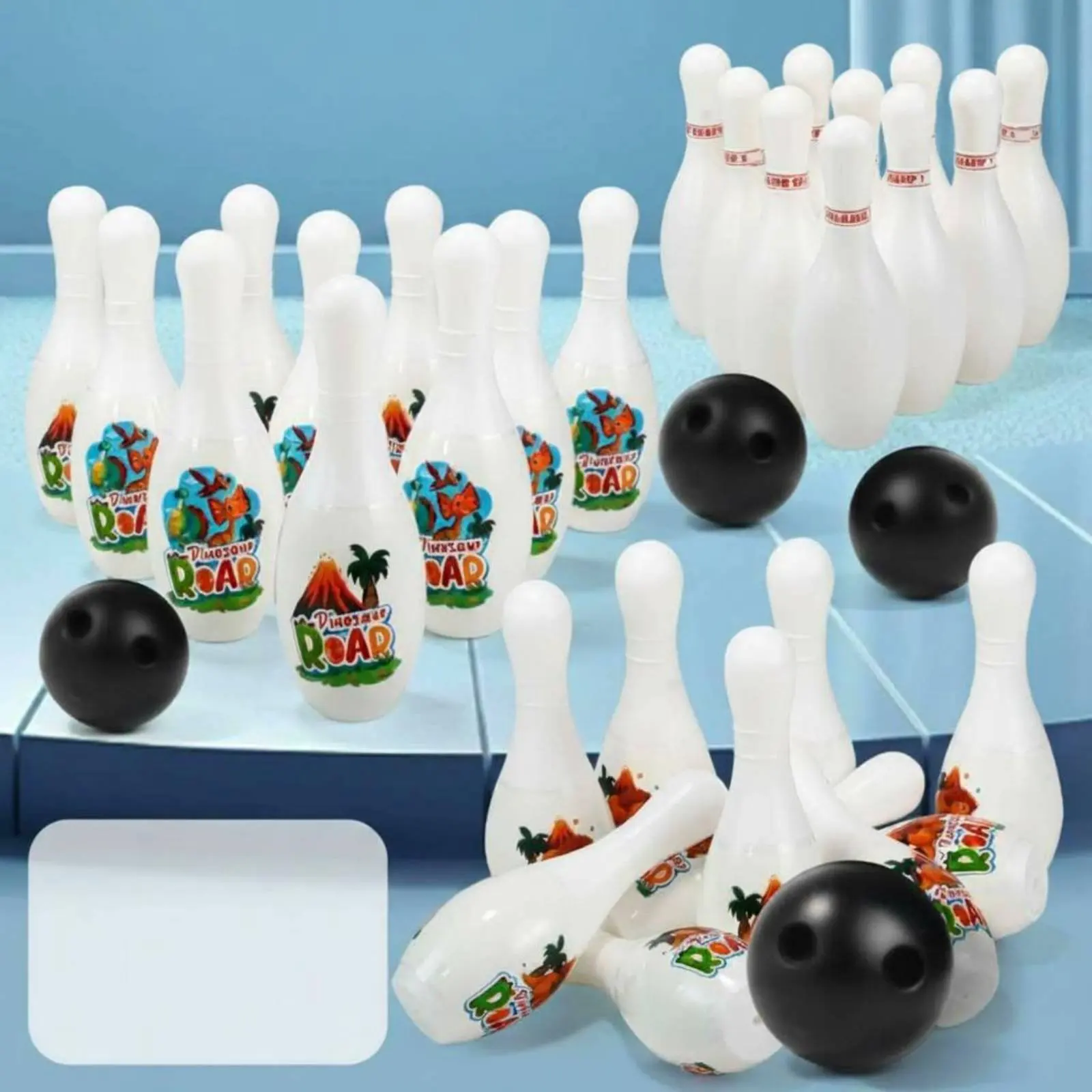 

Children's Bowling Playset Parent-Child Interaction Kids Bowling Set Play Equipment Educational Realistic Finger Holes