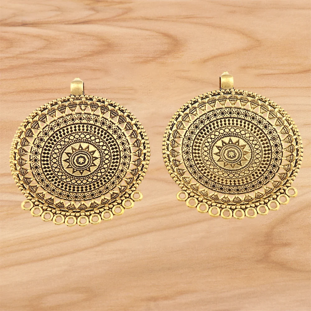 3 pieces Antik Arany színben Bohém világ Beesett Vízijegy Futam csatlakozó charms medálok számára DIY Nyakdísz ékszer Gyártás accessor