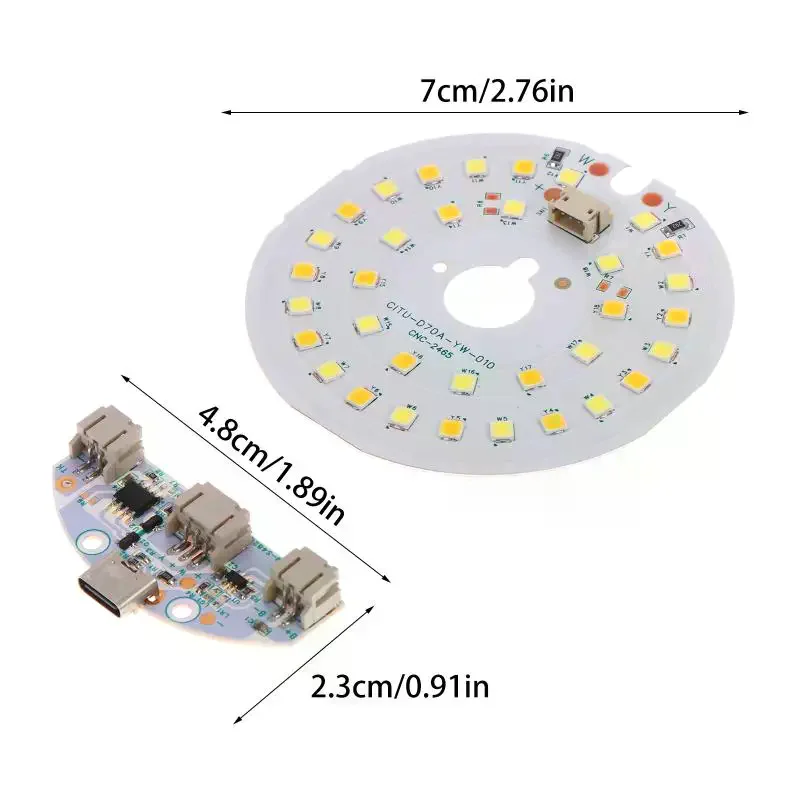 DC5V Input Light Source LED Light Panel Dimming Controller Change With ON/OFF Touch Switch Charging Port Type-C