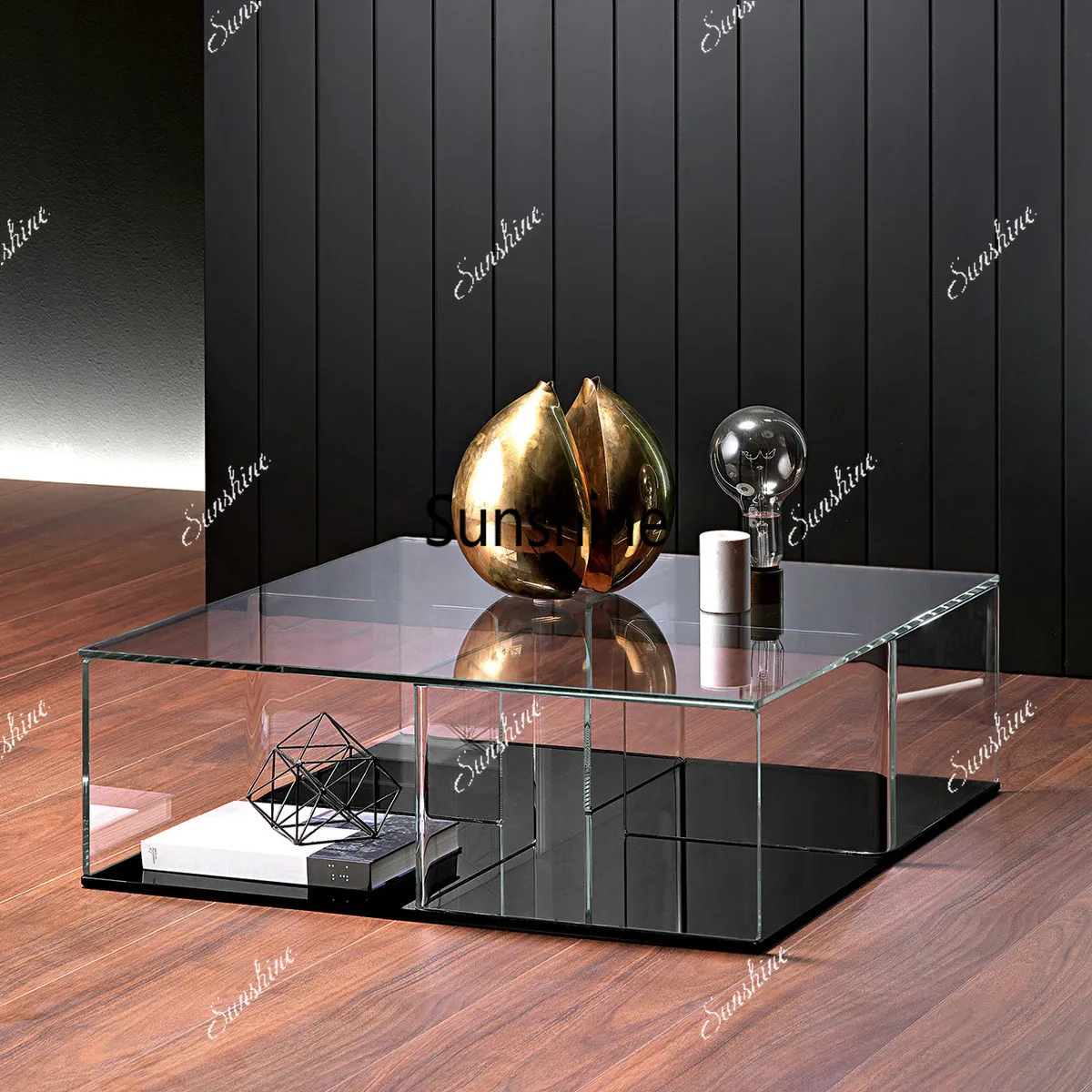 

Household living room modern simple acrylic transparent square table
