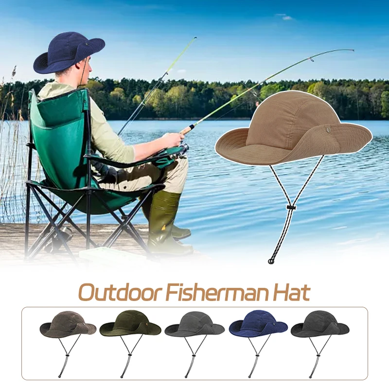 

Outdoor Climbing Fishing Large Brim Sun Fisherman Hat Corduroy Men Bucket Cap Autumn and Winter Sunscreen Fisherman Hat