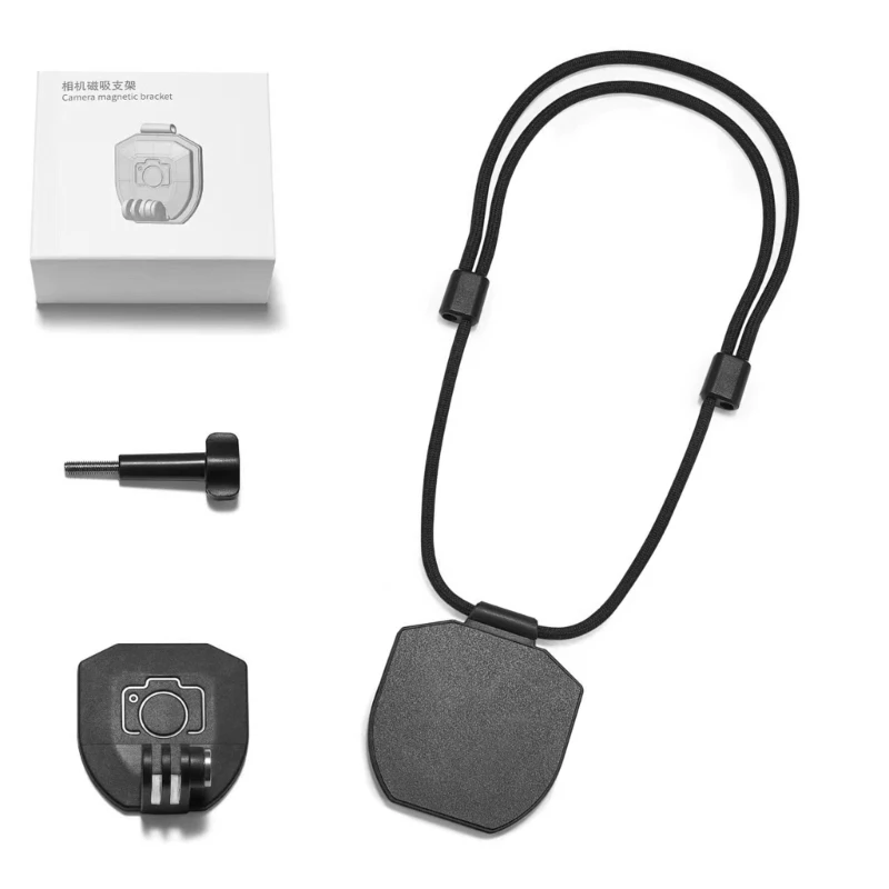 Soporte montaje magnético para filmar soporte cámara pecho para Pocket 3 para 360 para GO3 y otras cámaras acción