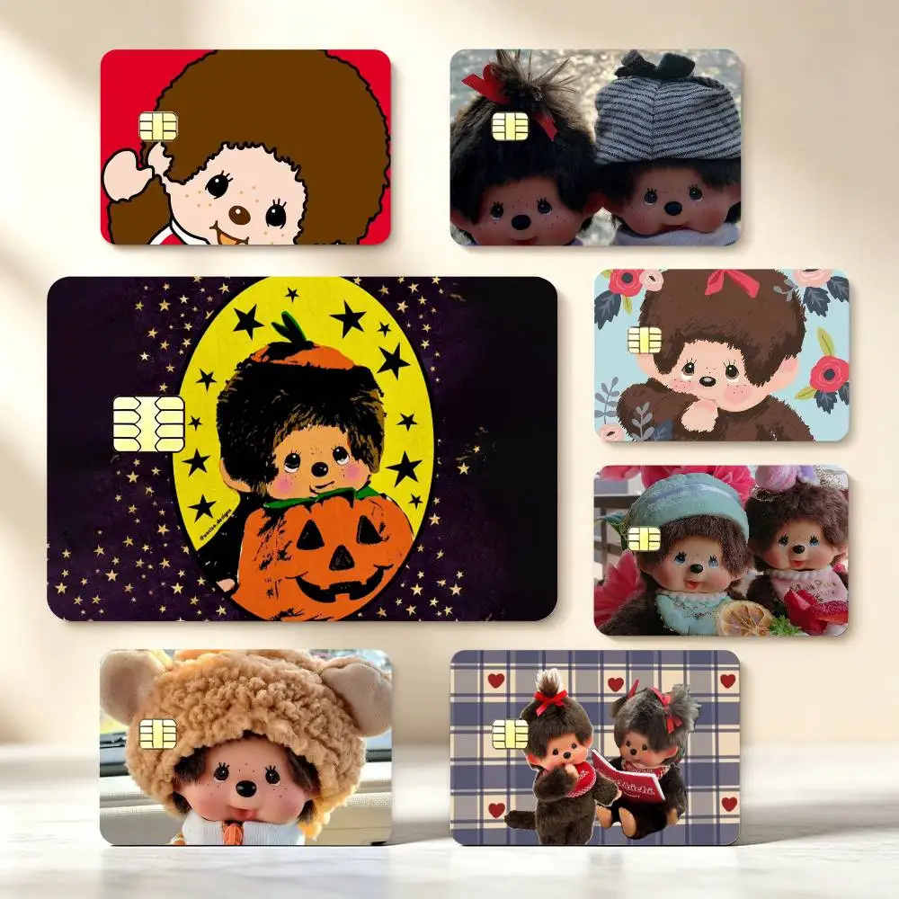 Cartoon M-Monchhichis High‑Def Game Chip Decals Credit Card Tiny Waterproof Vinyl Decor Practical Present
