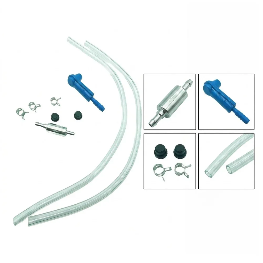 Brake Fluid Bleeder Hose Assembly with Built-in Check Valve for Efficient Motorcycle Clutch and Brake Bleeding